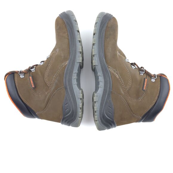 Hytest Work Boots Mens 8.5 W Knox K13751 Lace Up Steel Toe Waterproof Brown - Picture 11 of 11